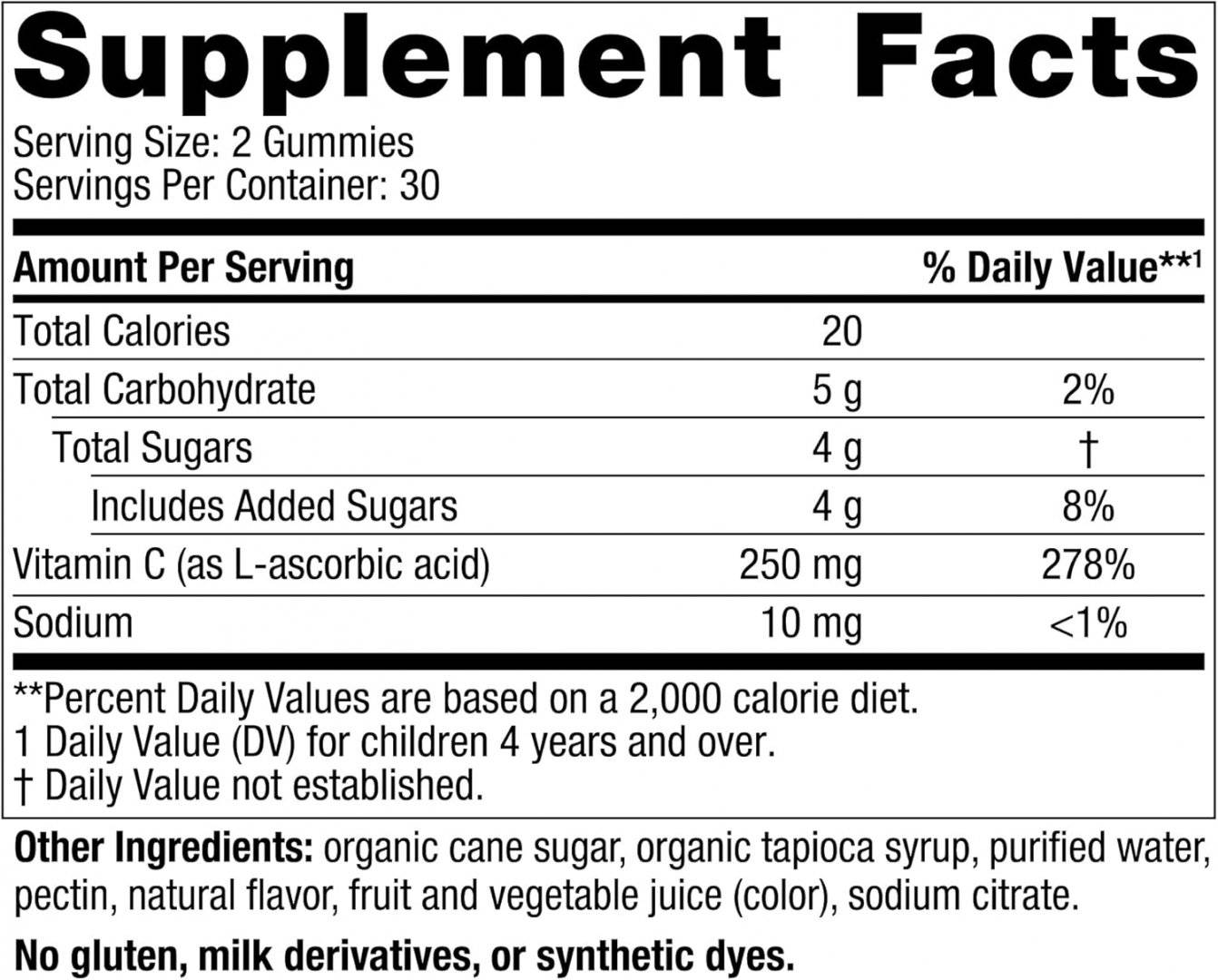 Vitamina C Gumata pentru Copii, Organic, Eticheta Curata, 60 jeleuri, 250 mg portie, Nordic Naturals