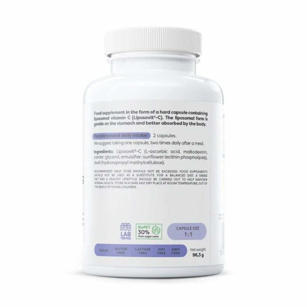 Vitamina C Liposomala, 1000 mg, 120 capsule, Osavi