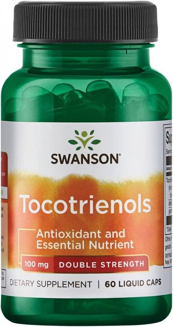 Vitamina E Naturala, Tocotrienol,  Concentratie Dubla, 100 mg, 60 capsule, Swanson