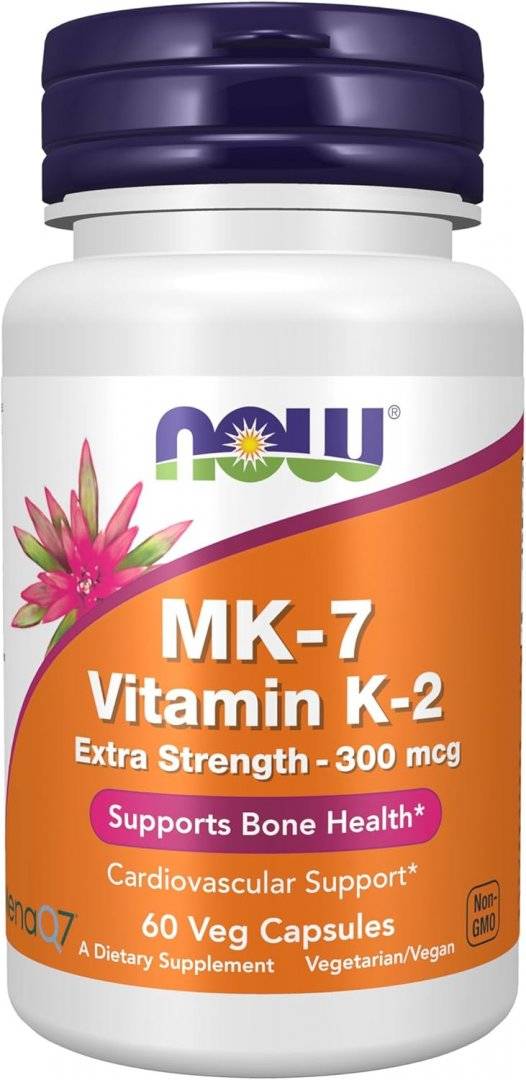 Vitamina K2 MK7, 300 mcg, 60 capsule, Now Foods