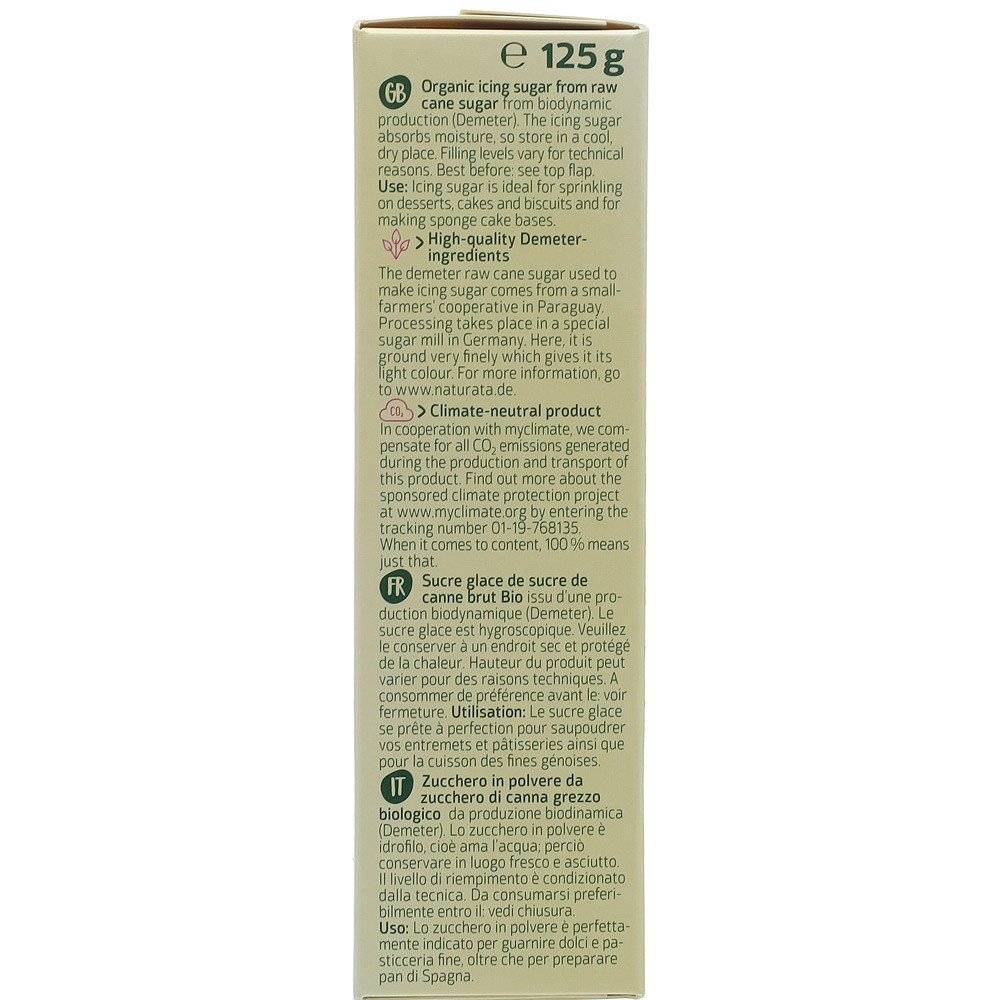 Zahar pudra bio Naturata, 125g