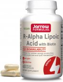 Acid R Alfa Lipoic 100 mg cu Biotina, 60 capsule, Jarrow Formulas