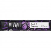 Baton de ciocolata neagra cremoasa bio Vivani, 35g