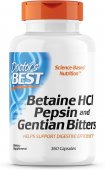 Betaina HCL Pepsina si Gentian Bitters, 360 capsule, Doctor's Best