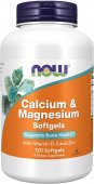 Calcium & Magnesium with Vit D and Zinc, 120 Softgels, NOW Foods