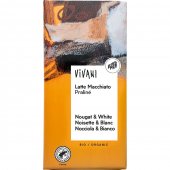 Ciocolata latte macchiato si praline bio Vivani, 100g