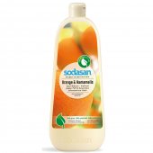 Detergent lichid de vase balsam cu portocala Sodasan, 1L