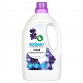 Detergent lichid pentru rufe colorate cu lavanda Sodasan, 1.5L