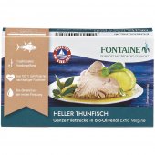 File de ton alb in ulei bio de masline Fontaine, 120g