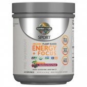 Pre WorkOut Organic Energy + Focus Fara Zahar, Blackberry Cherry, 231g, Garden of Life