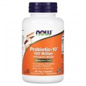 Probiotic 10, 100 miliarde CFU, 60 capsule, Now Foods