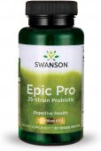 Probiotic Epic Pro 25 Tulpini Bacteriene, 30 miliarde CFU, 30 capsule, Swanson