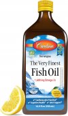 The Very Finest Fish Oil, Wild Caught, Natural Lemon, 500 ml, Carlson Labs
