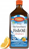 The Very Finest Fish Oil, Wild Caught, Natural Orange, 500 ml, Carlson Labs