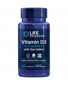 Vitamin D3 with Sea Iodine, 5000 IU, 60 capsule, Life Extension