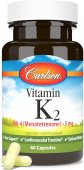 Vitamina K2 MK 4 Menatetrenone, 5 mg, 60 capsule, Carlson Labs