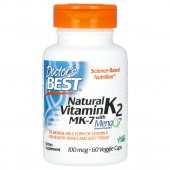 Vitamina K2 MK7 Naturala MenaQ7 100 mcg, 60 cps, Doctor's Best